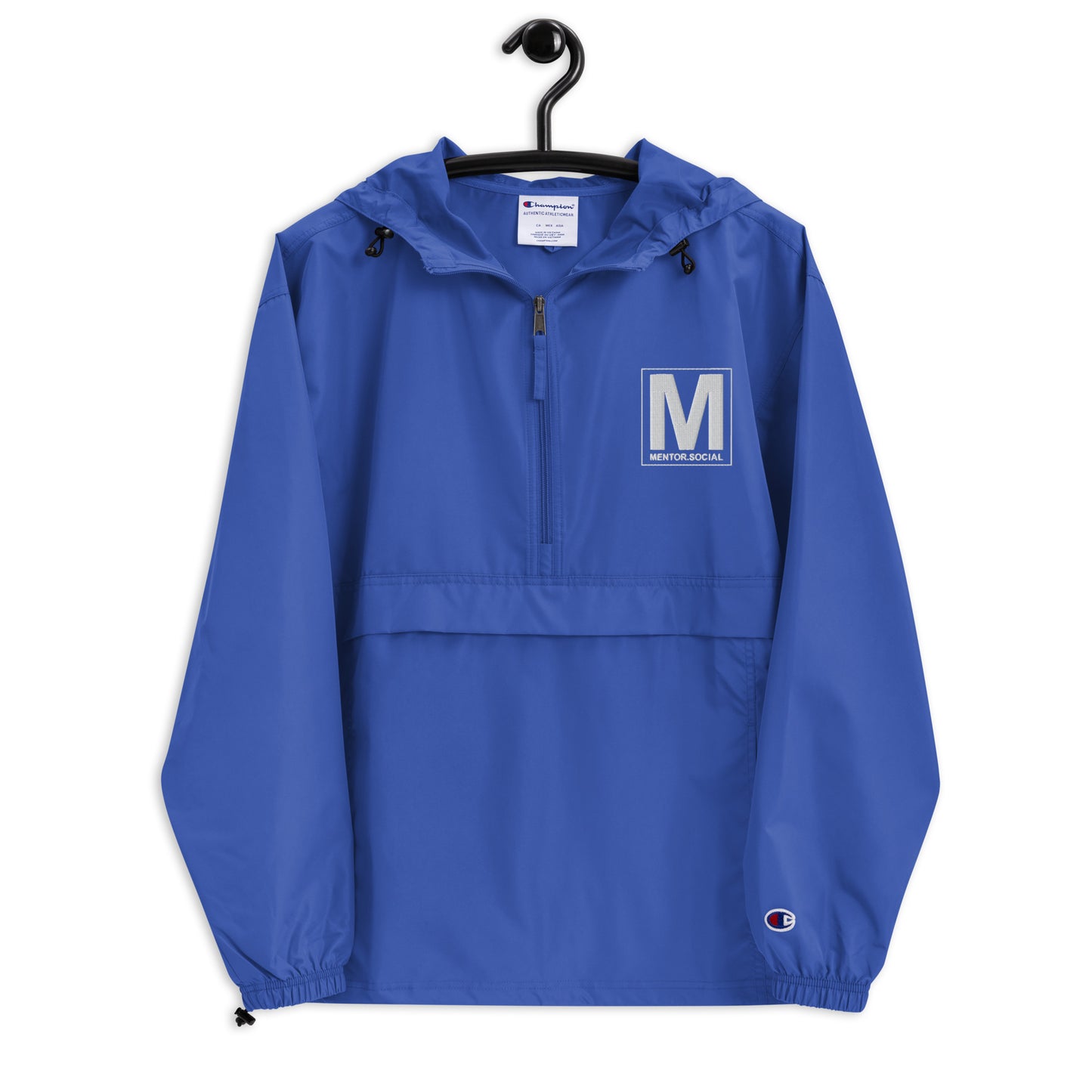 Mentor.Social Embroidered Champion Packable Jacket