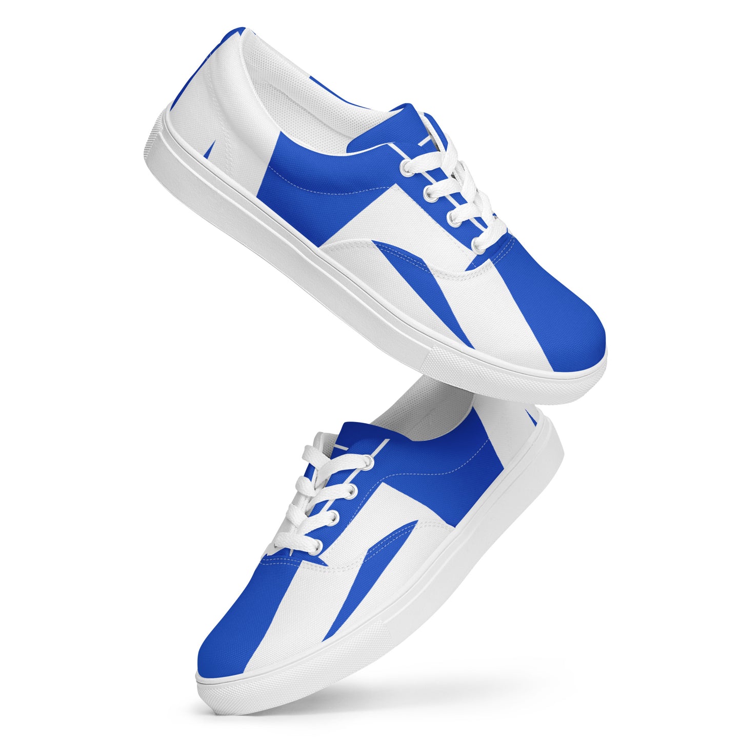 Mentor.Social lace-up canvas shoes