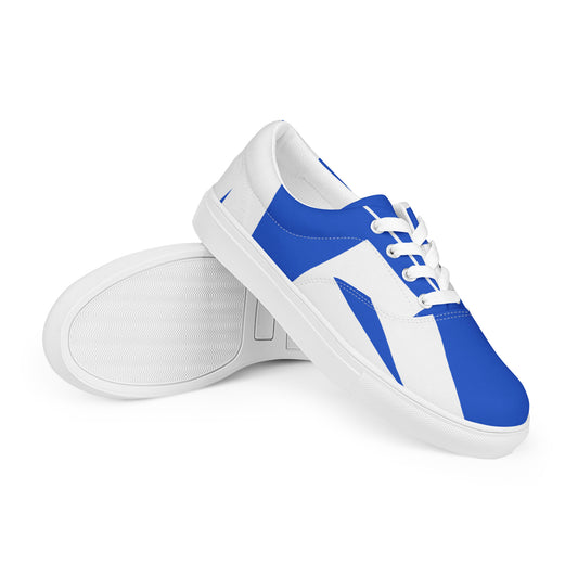 Mentor.Social lace-up canvas shoes