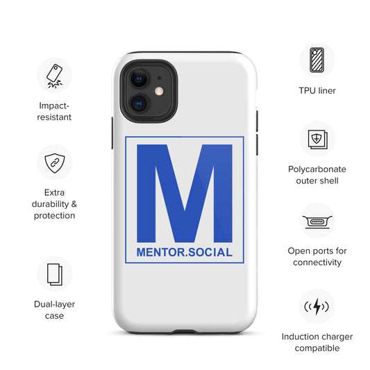 Mentor.Social Tough iPhone case